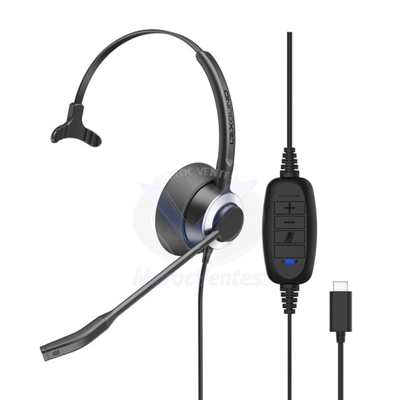Micro-Casque Filiaire Monaural Connexion USB-C avec Fonctions Cordon USB C-BX PRO 5000 M USB-C BX